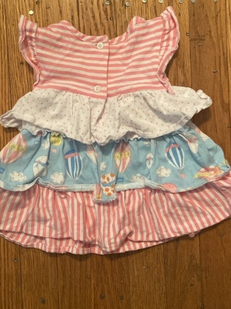 Good Lad Sleeveless Dress Multi Print Pink Blue White 12m